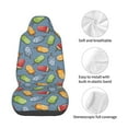 thumbnail image 4 of Wukai Fruit Ice Cream Full Set Car Seat Covers with Soft Padding Universal Auto Front Seats Protector and Cushion Mat, 4 of 5