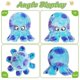 thumbnail image 4 of Juguetes de peluche musicales Lindo pulpo azul Regalo de cumpleaños Festival Muñeca Animales de peluche de algodón para niña Juguete de rotación eléctrica Océano, PULPO, PULPO, 4 of 5