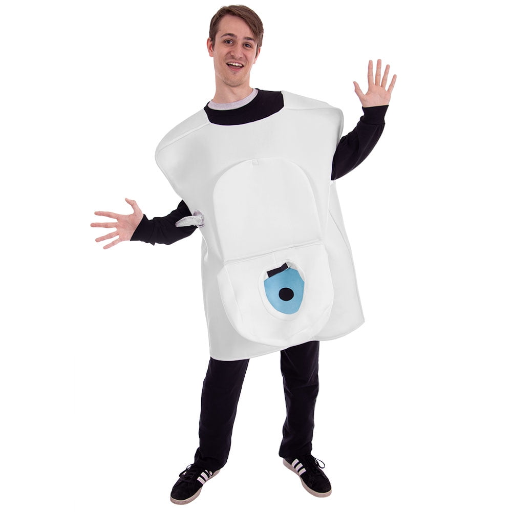 Boo! Inc. Toilet Bowl and Flusher Halloween Costume Funny Gag Costume