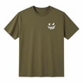 thumbnail image 2 of BUWTTED Men's T Shirts Funny Small Print Casual Short Sleeve Basic Tees Comfortable Breathable Daily Wear Loose Green Shirt L, 2 of 4