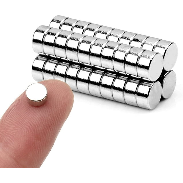 40pcs Small Magnets,Round Refrigerator Magnets, Small Cylinder Fridge Magnets, Office Magnets, Whiteboard Magnets, Little Mini Magnets for Crafts,Dry Erase Board in Home, Kitchen, School