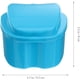 thumbnail image 3 of Caja para dentaduras postizas azul claro con cesta. Caja azul para guardar aparatos dentales y protector bucal., 3 of 5