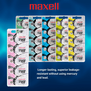 Maxell 329 SR731SW 1.55V Silver Oxide Watch Battery (5 Pack)