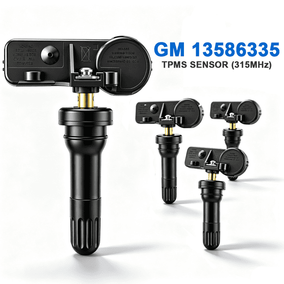 BMZONCC 13586335 Preprogrammed 315MHz TPMS Tire Pressure Sensor 4-Pack for GM Chevy GMC Trucks Cars Replacement 20923680 23445327 25799331