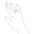 thumbnail image 3 of Bling Jewelry Womens Classic 4CT CZ Round Solitaire Engagement Ring Gold Sterling Silver Cubic Zirconia Thin Pave Band, 3 of 6