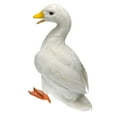 thumbnail image 1 of LOVIVER Canard Blanc Imitation Animal Décoration Maison, 1 of 8