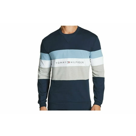Tommy Hilfiger Crewneck Modern Essential 3-Striped Sweatshirt, Dark Navy