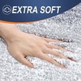 thumbnail image 3 of Buganda Microfiber Bathroom Rugs, 20"x47" Light Grey Luxury Extra Soft and Absorbent Bath Mat, Non-Slip Plush Bath Carpet, 3 of 7