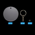 thumbnail image 3 of Acrylic Keychain Blanks 2 Inch Dia Clear Disc Ornaments Golden Key Chain with Open Jump Ring, 36 Set, 3 of 6