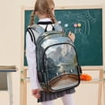 thumbnail image 7 of FORMRS Unisex School Backpack 17" Student Travel Bag with Laptop Compartment, Wooden Boat, 7 of 7