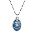 thumbnail image 1 of Smell Ya Later See Nose Funny Humor Antiqued Oval Charm Pendant with Chain, 1 of 4