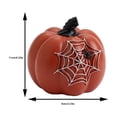 thumbnail image 3 of European Resin Halloween Pumpkin Decoration with Spider Web Design, Mini Orange Pumpkin Ornament for Fall Centerpiece, Indoor Tabletop & Home Decor, 3 of 4