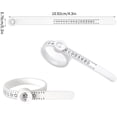 thumbnail image 4 of Ring Sizer Ruler | Ring Sizer Measuring Tool Measure Finger Rings Size | US Size 1-17 Jewelry Tools Sizers With Magnified Window, Reusable Ring Measurement Tool, 4 of 5
