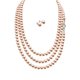 thumbnail image 1 of Set Collar Perlas Triple Aretes Zvezda Plata 0.925 Mujer dorado Unitalla, 1 of 4