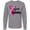 Athletic Heather, variant on Inktastic Breast Cancer Awareness I Support My Grandma Pink Ribbon Long Sleeve T-Shirt