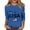 #03Blue, variant on 250th Anniversary USA Shirt Women America Shirt 3/4 Sleeve Patriotic Flag Eagle Print Tops 1776-2026 Tshirt Gifts Blue S