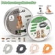 thumbnail image 2 of Juego de 2 collares ajustables antipulgas y antigarrapatas para perros y gatos de hasta 8 meses de edad, collar antipulgas y antimosquitos (70 cm + 38 cm), 2 of 5
