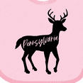 thumbnail image 4 of Inktastic Pennsylvania Black Deer Silhouette Boys or Girls Baby Bib, 4 of 4
