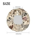 thumbnail image 6 of Kdxio Abstract Coffee Pattern With Letters Print Shower Cap for Women,Elastic and Reusable,Double Waterproof Layers Bathing Hat, 6 of 9