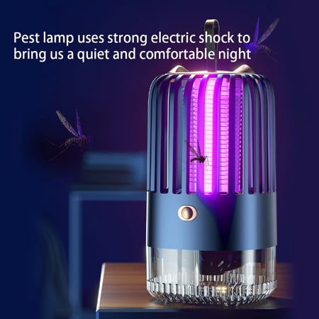 Mobile Standee Insect Light Electric Shock Pest Lamp Hanging Desktop Insect it can Light Portable ...