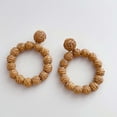 thumbnail image 3 of Xihbxyly Pendientes de Ratán, Diseño de Aro Bohemio Ligero, Joyería Llamativa de Paja Tejida a Mano, Accesorio de Playa Único, Perfecto para Fiestas de Verano, Idea de Regalo para Mujer, Realza La Mo, 3 of 3