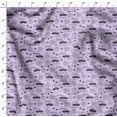 thumbnail image 4 of Soimoi Purple Poly Georgette Fabric Cartruck & Farmhouse Text Fabric Prints By Yard 52 Inch Wide, 4 of 5
