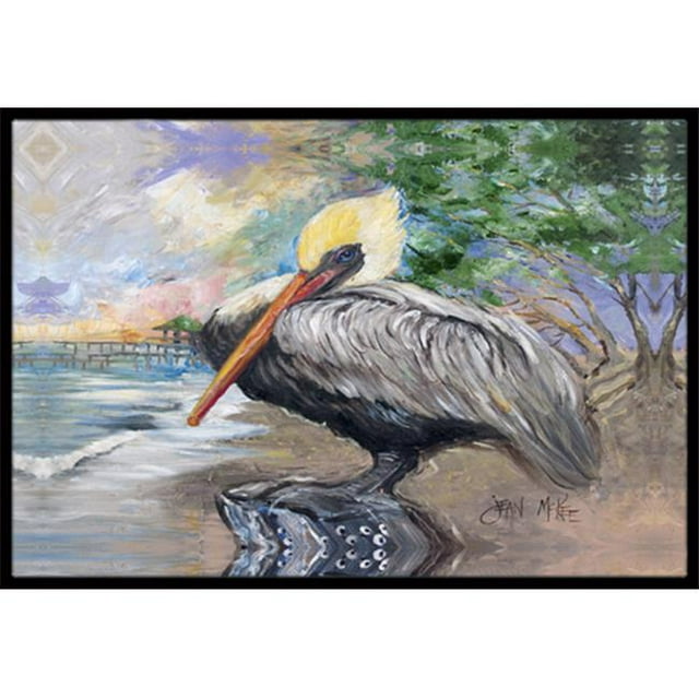 Carolines Treasures JMK1019MAT Pélican Baie Tapis Intérieur et Extérieur- 18 x 27 Po.