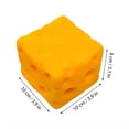 thumbnail image 3 of Cheese Squishy Block, Squishy Fidget for Adults , Easter Basket Stocking Stuffers, Sensory Stress Ball Squeeze for Stress Relief, 3 of 6