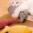 thumbnail image 2 of Juguete de pez para gato de 20/30/40 cm, rascador interactivo para gatos, pez de peluche, menta, juguetes para gatos y gatitos para jugar en interiores, 2 of 5