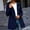Navy women fleece zip up jacket a1, variant on BRELIL Women's Fall Winter Hooded Zip Up Jacket Casual Drawstring Loose Shacket Coat, Army Green 2XL