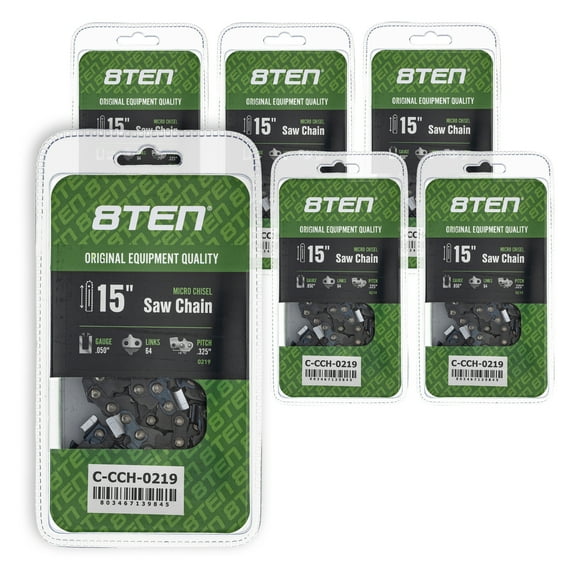 Micro Chisel Chainsaw Chain 15 inch .050 .325 64DL for Husqvarna Jonsered 6 Pack 810-CCC2431H