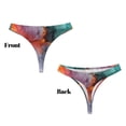 thumbnail image 3 of Fotbe Colorful Abstract Waves Tanga Sin Costuras para Mujer con Estampado – Panties Invisibles, Transpirables y Cómodos para Uso Diario-Large, 3 of 6