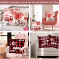 thumbnail image 4 of Valentín Día Decoración de almohadas Decorativas 18x18 Conjunto de 4, decoración de cuadros de búfalo regalos del día de San Valentín esquí esquí Gafas de esquí, 4 of 5