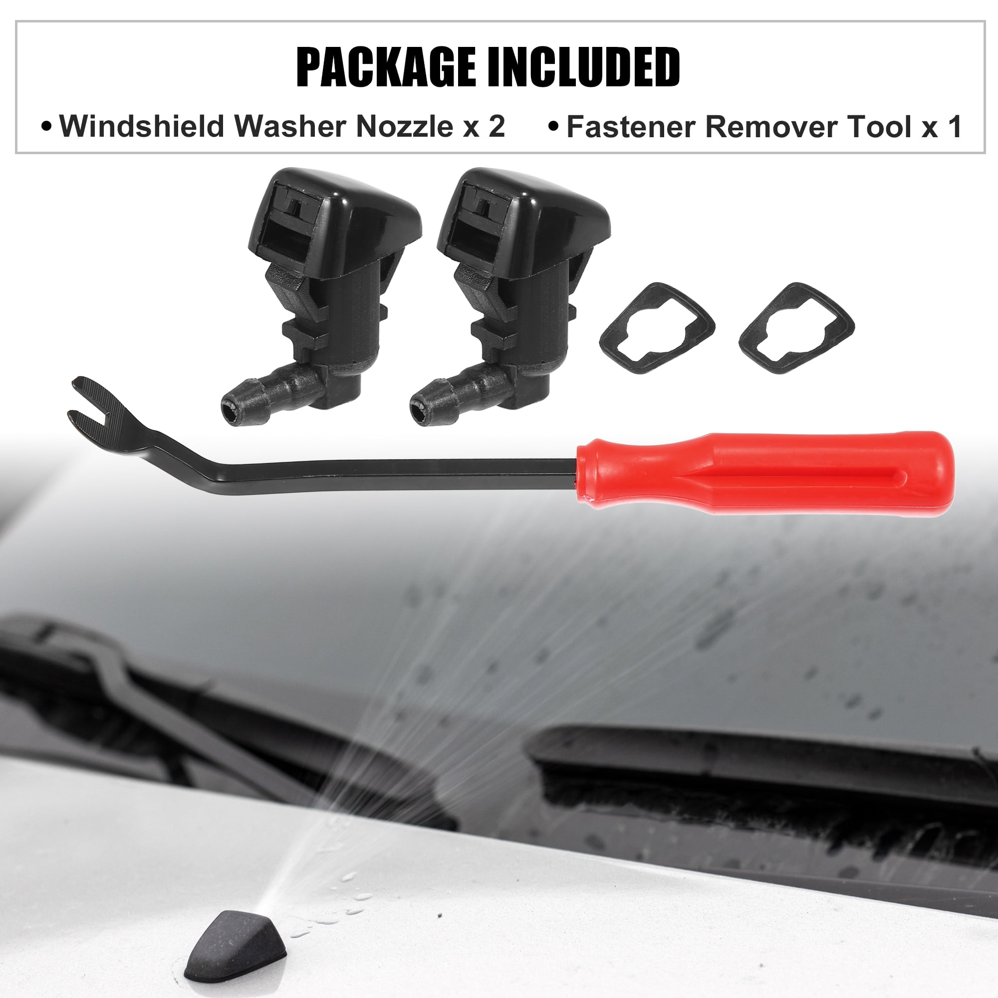 Unique Bargains Windshield Wiper Washer Nozzle Kit for Lincoln MKX 2011-2015