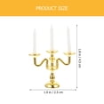 thumbnail image 3 of MasteelfCA Miniature Three-head Candle Stick Model Miniature Candle Holder Model Mini House Accessories, 3 of 8