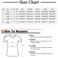 thumbnail image 3 of DPTALR T-Shirts d'Été pour Femmes Col Rond Imprimé Bandage Manches Courtes Haut Décontracté, 3 of 6