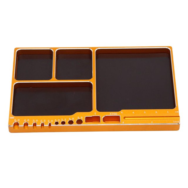 Piezas de placa mini Bandeja de tornillos Tornillos magnéticos Bandeja Tazón Bandeja Plato para tornillo Dorado Sunnimix tazón de plato de hardware