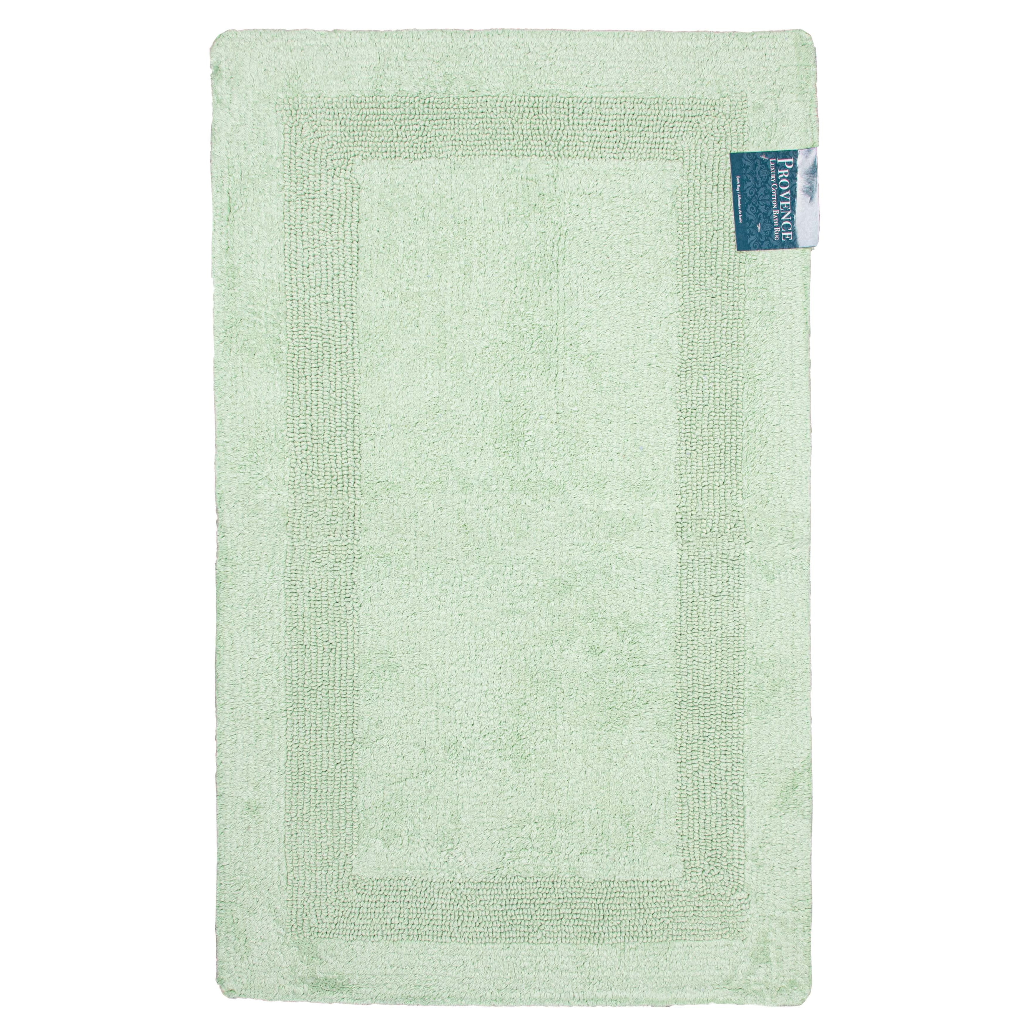 Arkwright Provence Bathroom Rug, 24x40 in., Premium Cotton, Green