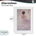 thumbnail image 4 of Stupell Industries Traditional Graceful Woman in Blush Gown White Framed Print Under Glass, 17 x 23, by Petals Prints Design, 4 of 8