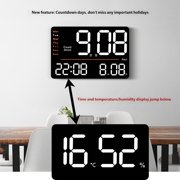 SDFGTstore Contemporary Digital Clock Multifunctional Display Temperature Sensors Count Down