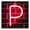 P, variant on Letter Led Light-Red LED Alphabet Light- Battery & USB Powered Hanging Marquee Letters For Bedroom- Bar- Wedding Decor & Gift.