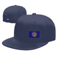 thumbnail image 4 of DouZhe Flat Brim Cap Snapback Hat, Nebraska State Flag Prints Adjustable Blue Adult Baseball Cap, 4 of 6