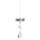 thumbnail image 1 of Colgante De Cristal Dragonfly Hanging Ornament Crystal Windchime Pendant Rainbow Maker (rosa) Tmvgtek Libre de BPA, 1 of 3