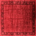thumbnail image 1 of Ahgly Company Indoor Square Oriental Red Industrial Area Rugs, 8' Square, 1 of 4