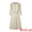 Grey Beige, variant on A-Line Contrast Color Tweed Trim Dress 2XL White