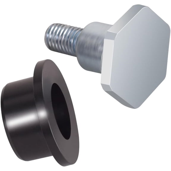 YIEMEEN Heavy Duty Metal Bolts & Plastic Bushings Set Vibration Plate Compactor Handle Stabilization for WP1540 WP1550 Plate