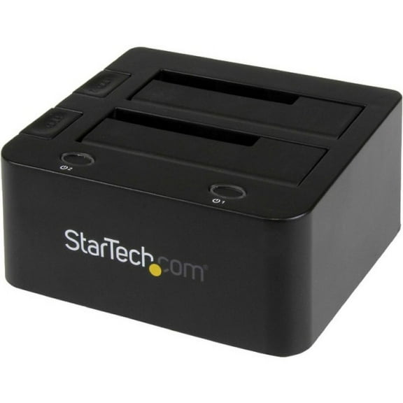 StarTech UNIDOCKU33 StarTech.com Universal docking station for 2.5/3.5in SATA and IDE hard drives - USB 3.0 UASP - 2 x Total Bay - 2 x 2.5"/3.5" Bay - UASP Support - Serial ATA/600 - USB 3.0