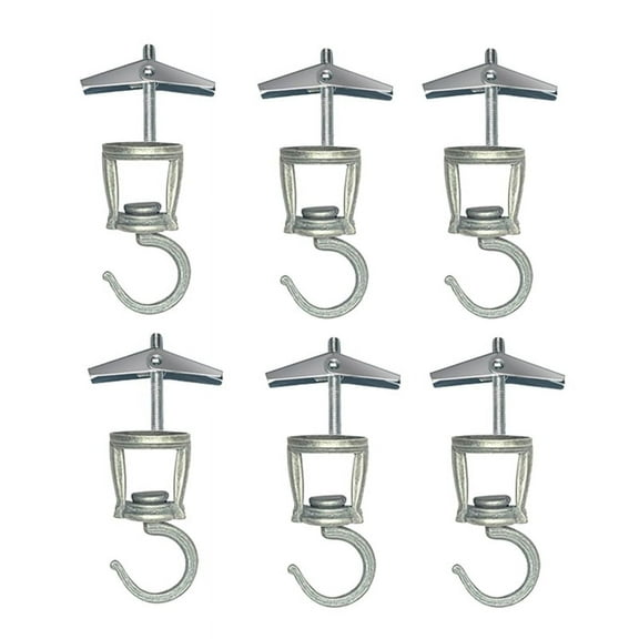 Ceiling Hooks for Hanging Plants 6 PCS ,Metal Plant Hooks, Screw in Hooks for Hanging Birdfeeders, Lamps, Flowerpot