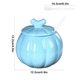 thumbnail image 3 of Tarro de Cerámica con Forma de Calabaza para Té, Especias o Sopa | Azul | Resistente a Altas Temperaturas | Tapa y Cuchara | 12,5 X 12,5 X 12,2 Cm | 600 G, 3 of 6