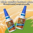 thumbnail image 2 of 6 Pieces Instant Bonding Professional Clear Super Glue, Fast Drying Cyanoacrylate Strong Adhesive for Multi-Surface Crafts and Emergency Home Fixing, 2 of 8